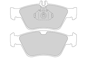 Remblokken mercedes v (set links+rechts) mercedes-benz c-klasse (w202)  winparts
