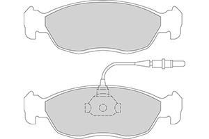 Remblokken psa v (set links+rechts) peugeot 306 hatchback (7a, 7c, n3, n5)  winparts