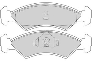 Remblokken ford v (set links+rechts) ford fiesta ii (fbd)  winparts