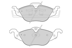 Foto van Remblokken opel v (set links+rechts) opel astra g hatchback (f48_, f08_) via winparts