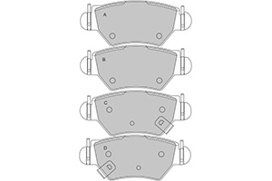 Remblokken opel a (set links+rechts) opel astra g hatchback (f48_, f08_)  winparts