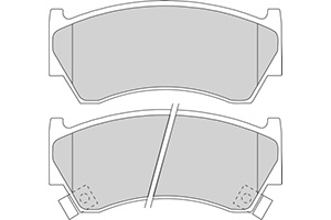 Remblokken nissan v (set links+rechts) suzuki baleno (eg)  winparts