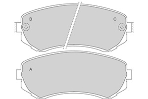 Remblokken nissan v/a (set links+rechts) nissan almera i hatchback (n15)  winparts