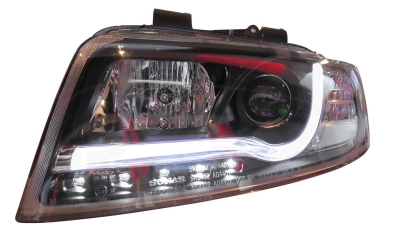 Foto van Koplampen audi a4 01-04 tube drl black audi a4 (8e2, b6) via winparts