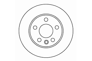 Remschijf volkswagen transporter iv bestelwagen (70xa)  winparts