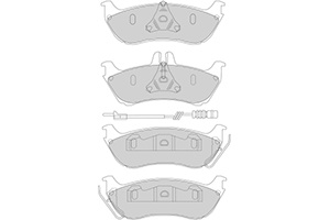 Foto van Remblokken mercedes a (set links+rechts) mercedes-benz m-klasse (w163) via winparts
