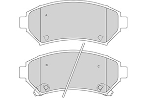 Remblokken opel v (set links+rechts) opel sintra  winparts