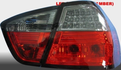 Set led achterlichten 'version 3' bmw 3-serie e90 sedan 2005-2008 - rood/smoke bmw 3 (e90)  winparts