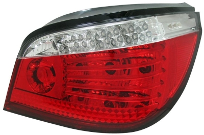 Foto van Set led achterlichten bmw 5-serie e60 sedan 2003-2007 - rood/helder bmw 5 (e60) via winparts