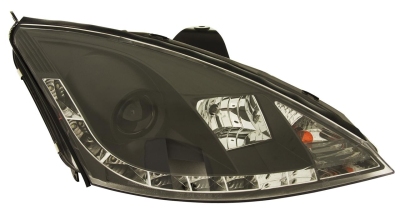 Koplampen drl-look ford focus 98-01 black ford focus stationwagen (dnw)  winparts