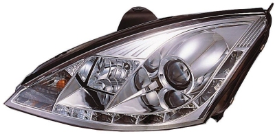 Koplampen drl-look ford focus 01-04 chrome ford focus (daw, dbw)  winparts