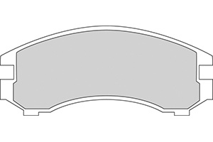 Remblokken nissan v (set links+rechts) nissan sunny ii coupé (b12)  winparts