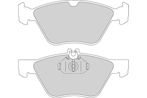 Remblokken mercedes v (set links+rechts) mercedes-benz e-klasse (w210)  winparts