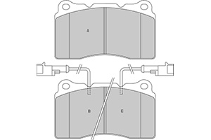 Remblokken alfa v (set links+rechts) lancia kappa (838_)  winparts