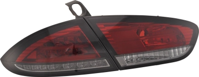 Foto van Set full led achterlichten seat leon 1p facelift 2009-2012 - rood/smoke seat leon (1p1) via winparts
