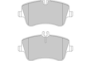 Foto van Remblokken mercedes v (set links+rechts) mercedes-benz c-klasse (w203) via winparts
