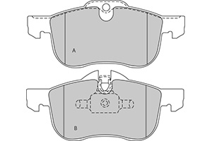 Remblokken rover v (set links+rechts) rover 75 (rj)  winparts