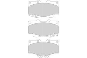 Remblokken toyota v (set links+rechts) volkswagen taro  winparts