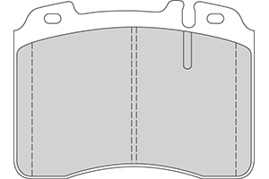 Remblokken mercedes v (set links+rechts) mercedes-benz e-klasse stationwagen (s124)  winparts