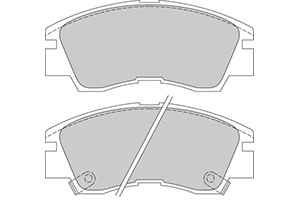 Remblokken mitsubishi v (set links+rechts) mitsubishi lancer iii station wagon (c1_v, c3_v)  winparts