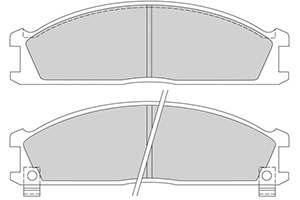 Remblokken nissan v (set links+rechts) nissan urvan bestelwagen (e24)  winparts