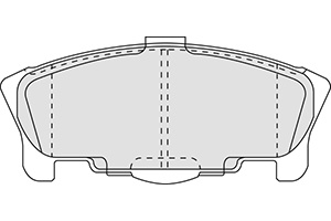 Foto van Remblokken daihatsu v (set links+rechts) daihatsu move (l6_, l9_) via winparts