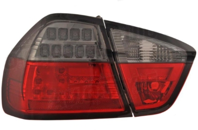 Set led achterlichten 'version 2' bmw 3-serie e90 sedan 2005-2008 - rood/smoke bmw 3 (e90)  winparts