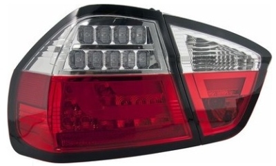 Foto van Set led achterlichten 'version 2' bmw 3-serie e90 sedan 2005-2008 - rood/helder bmw 3 (e90) via winparts