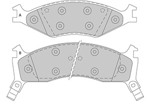 Remblokken kia v (set links+rechts) kia sportage (k00)  winparts