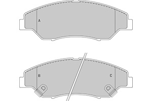 Remblokken kia v (set links+rechts) kia sportage (k00)  winparts