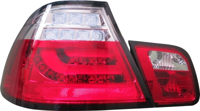Set led achterlichten bmw 3-serie e46 coupe 1999-2002 - rood/helder bmw 3 coupé (e46)  winparts