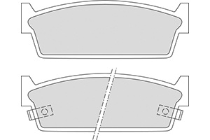 Remblokken nissan a (set links+rechts) nissan 200 sx (s13)  winparts