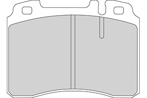 Remblokken mercedes v (set links+rechts) mercedes-benz e-klasse (w124)  winparts