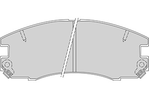 Remblokken toyota v (set links+rechts) toyota celica coupé (st16_, at16_)  winparts