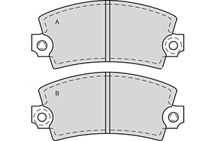 Remblokken renault v (set links+rechts) renault 12  winparts