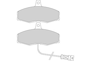 Remblokken ford v (set links+rechts) ford sierra hatchback (gbc)  winparts