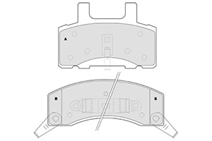Remblokken usa chevrolet v (set links+rechts) chevrolet c2500 pick-up  winparts
