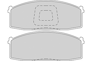Remblokken nissan (set links+rechts) nissan laurel (jc31)  winparts