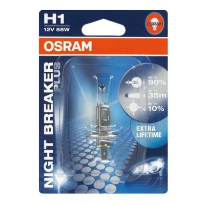 Osram night breaker plus 12v h1 55w universeel  winparts