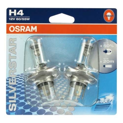 Osram silverstar 12v h4 60/55w universeel  winparts