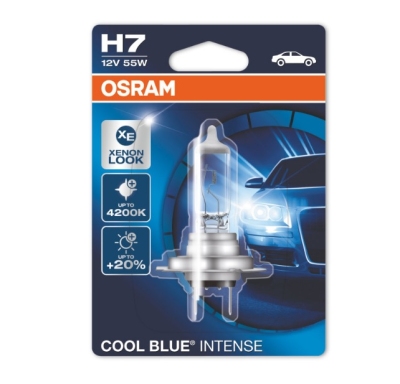 Foto van Osram cool blue intense 12v h7 55w universeel via winparts