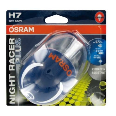 Osram night racer plus 12v h7 55w universeel  winparts