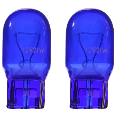Superwhite blauw (xenon-optiek) halogeen lampen t20 21/5w 'doublethread', set á 2 stuks universeel  winparts