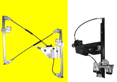 Raammechanisme links voor elektrisch zonder motor 4-deurs skoda octavia (1u2)  winparts