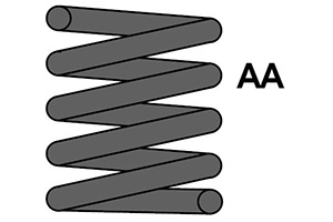 Spiraalveer coldax vag a audi 80 (89, 89q, 8a, b3)  winparts