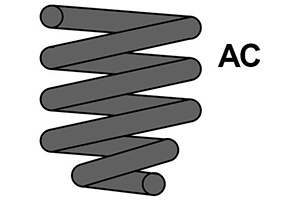 Spiraalveer coldax vag a audi a4 (8d2, b5)  winparts