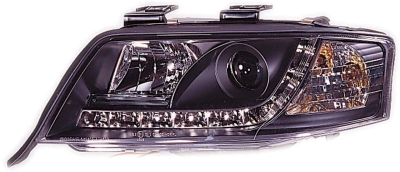Foto van Set koplampen drl-look audi a6 4b 1997-2000 - zwart audi a6 (4b2, c5) via winparts