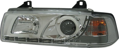 Foto van Set koplampen drl-look bmw 3-serie e36 coupe/cabrio - chroom bmw 3 cabriolet (e36) via winparts