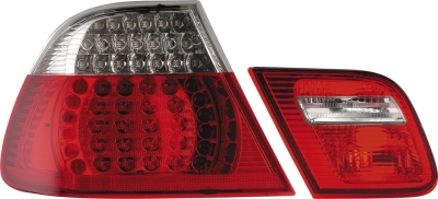 Foto van Set led achterlichten bmw 3-serie e46 coupe 1999-2003 - rood/helder bmw 3 coupé (e46) via winparts
