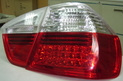 Foto van Set led achterlichten bmw 3-serie e90 sedan 2005-2008 - rood/helder bmw 3 (e90) via winparts